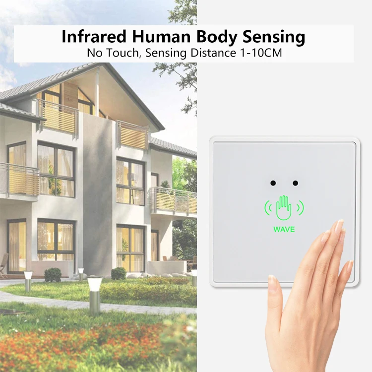 Good Quality Waterproof No Touch Exit Button Infrared Sensor Exit Switch Access Control Exit Button