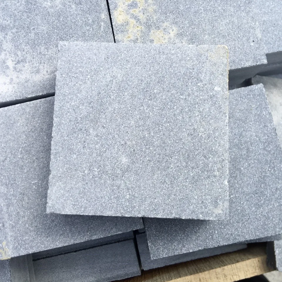 Серая барабанная плитка и плита известняка для наружного мощения