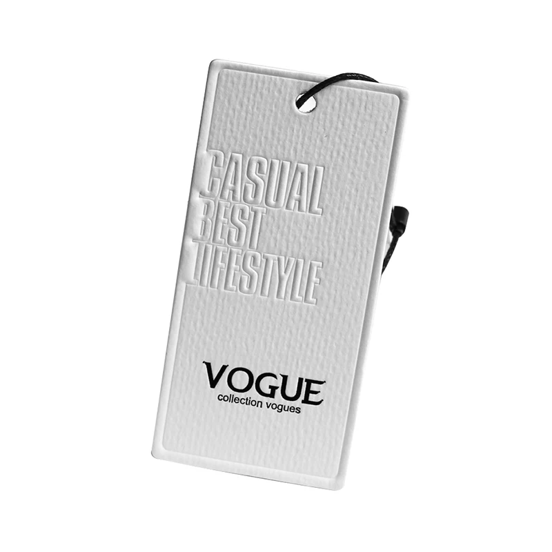 
Factory direct free design custom-made brand clothing accessories tag special paper bronzing three-dimensional embossed version 