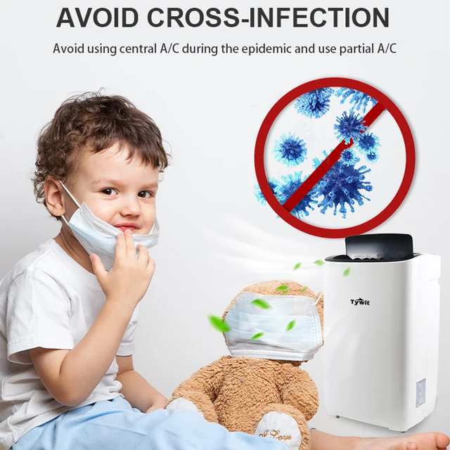 AC Portable 14000 BTU Portable Rechargeable Camping Air Conditioner for Home