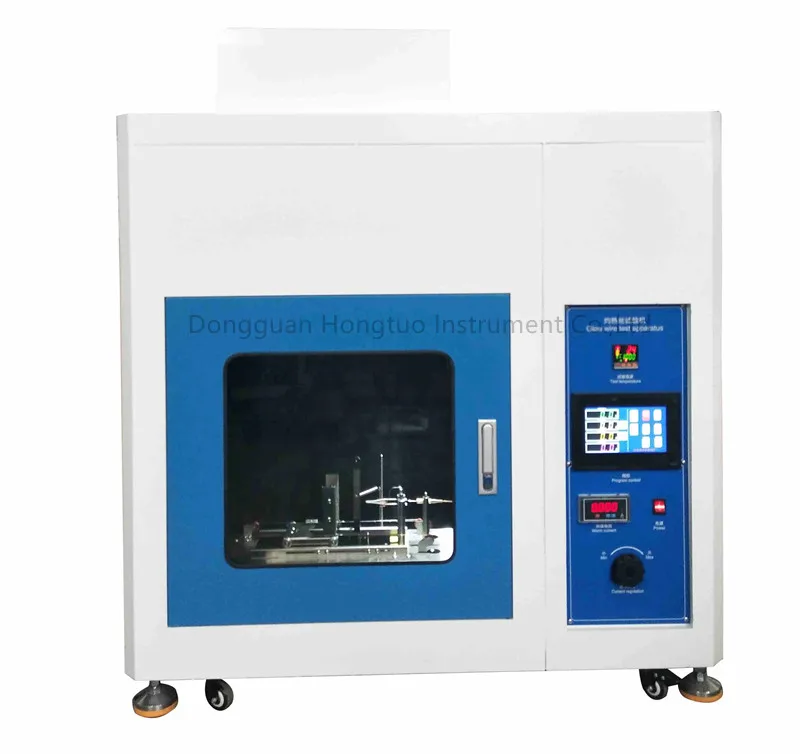 Glow Wire Flammability Tester Plastic Rubber Glow Wire Burning Resistance Chamber HT-5169T-L