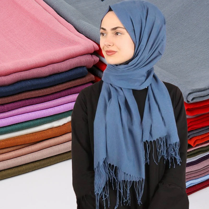 
Blank Women Hijab Scarf Cashmere Winter Warm Scarf Wholesale Scarf Hijab 