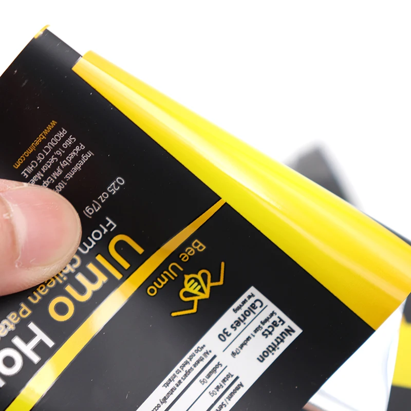 Wholesale Custom Printed Laminated Plastic Roll Film Aluminum Foil Food Grade  Honey Packaging Roll Film