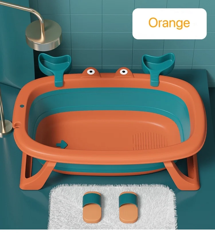 Amazon Hot Selling Folding Baby Bath Tub With Portable Fold Bathtub