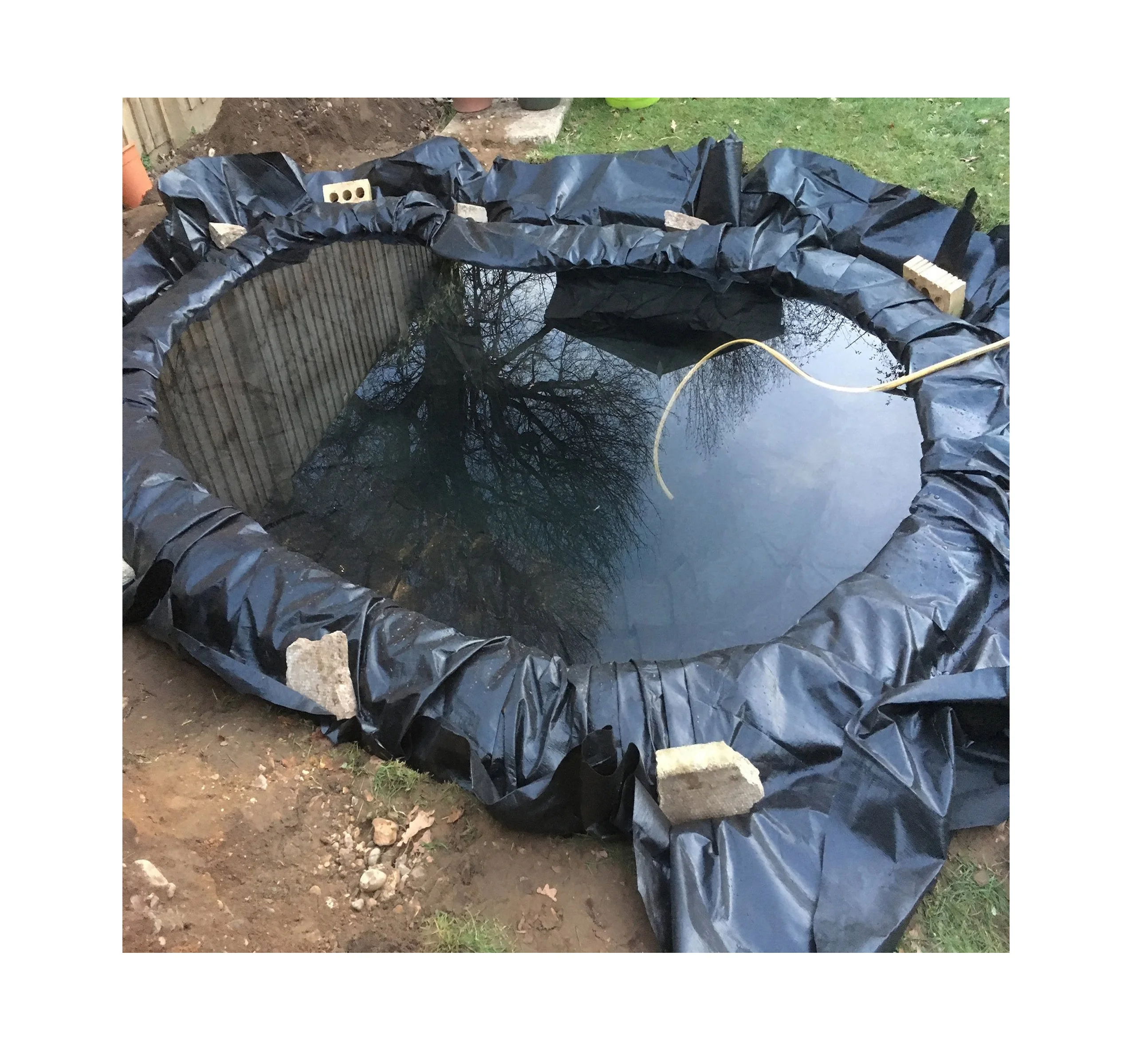 flexibility 8m width architecture koi pond stone plants water garden pond liner
