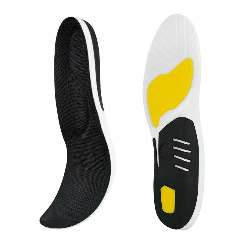 S-King Man and Women Cheap PU+GEL Raw Materials Orthotic Insoles Arch Support Massaging Anti-slip Insoles