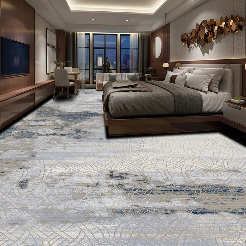 XunYao Eco-friendly 100% Nylon Office Commercial Carpet Boredside Rectangle Patchwork Carpet puzzle Carpet floor Mat