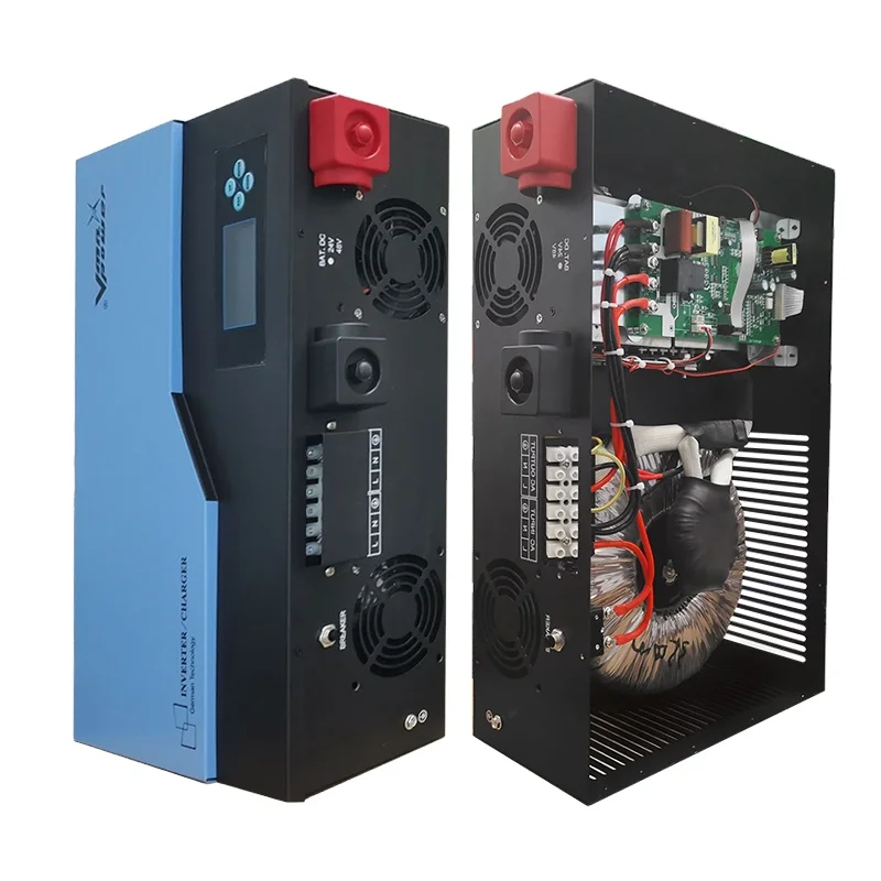 Vmaxpower 6kw Low Frequency 12v 24v 48v to 220v Off Grid Hybrid Solar Power Pure Sine Wave Hybrid Inverter Charger