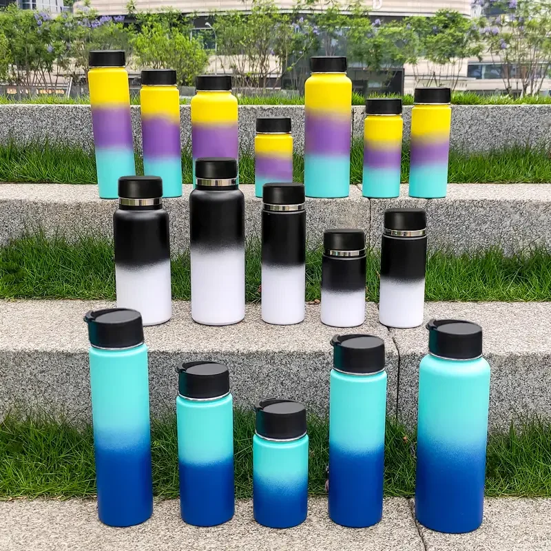20oz Sublimation blank stainless steel vacuum insulated sublimation straight tumbler sport water bottle with screw lid