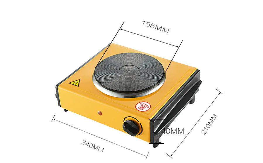 Portable Square Small Electric Cooker Hot Plate Single Electric Hot Plates Cooking Stove