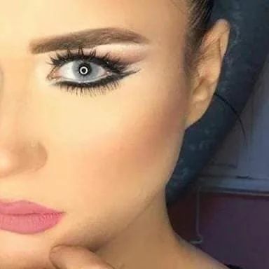 fresh girl Snow white Gray Blue good quality color contact lenses High light Circle Blue