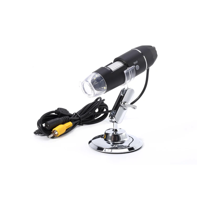 Mini AV LED Digital Microscope 8 LED jewelry microscope tv 800x av microscope