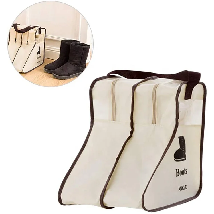 Waterproof Boots Protector Bag Boots Cover Non-Woven With Zipper Storage Bags