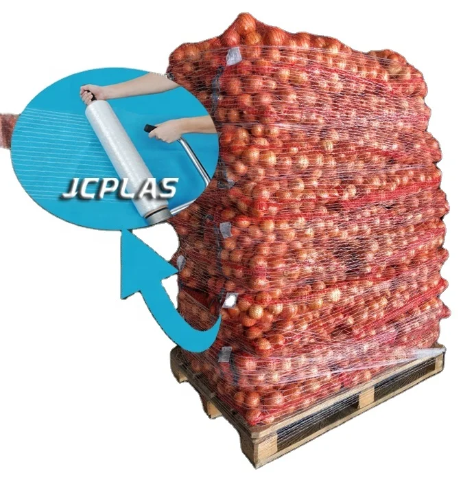 Прочная упаковка поддонов, эластичная сетка для упаковки поддонов, для упаковки овощей