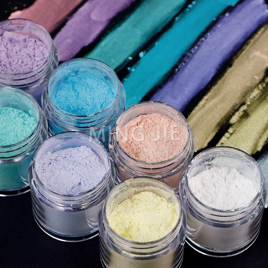 Nail Salon White Mother of Pearl Powder Glitter Mirror Nail Mermaid Chrome Nail Eyeshadow Pigment