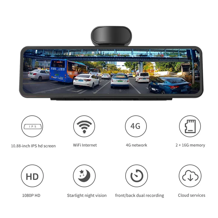  10 88 дюймов Full HD Автомобильная камера такси черная коробка GPS навигация видео mp3-плеер 1080P ADAS 4G WIFI Android DVR
