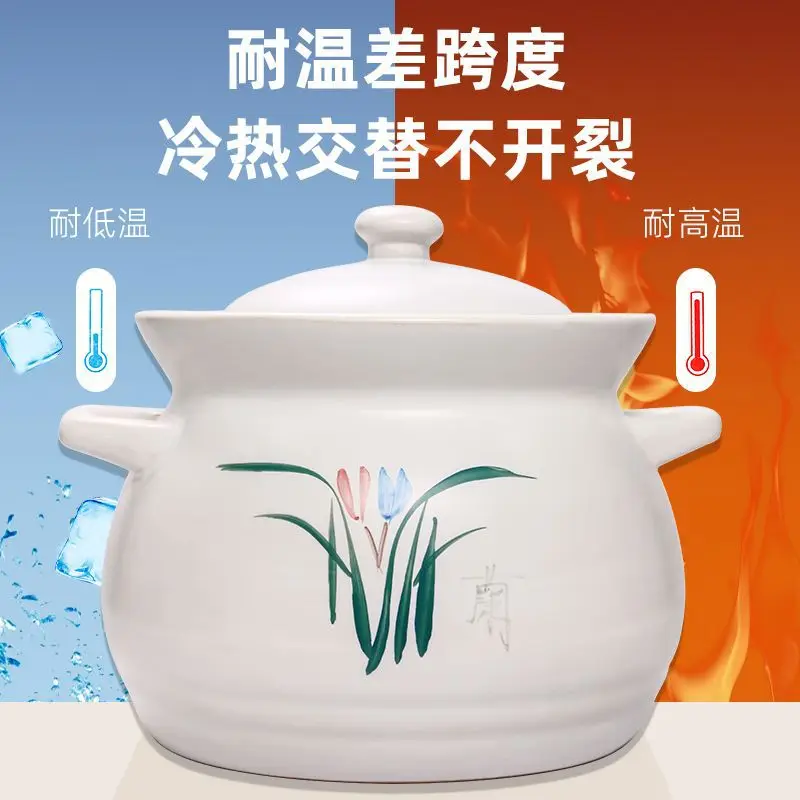 1.3L 2.1L 2.85L soup ceramic crock slow cooking pot