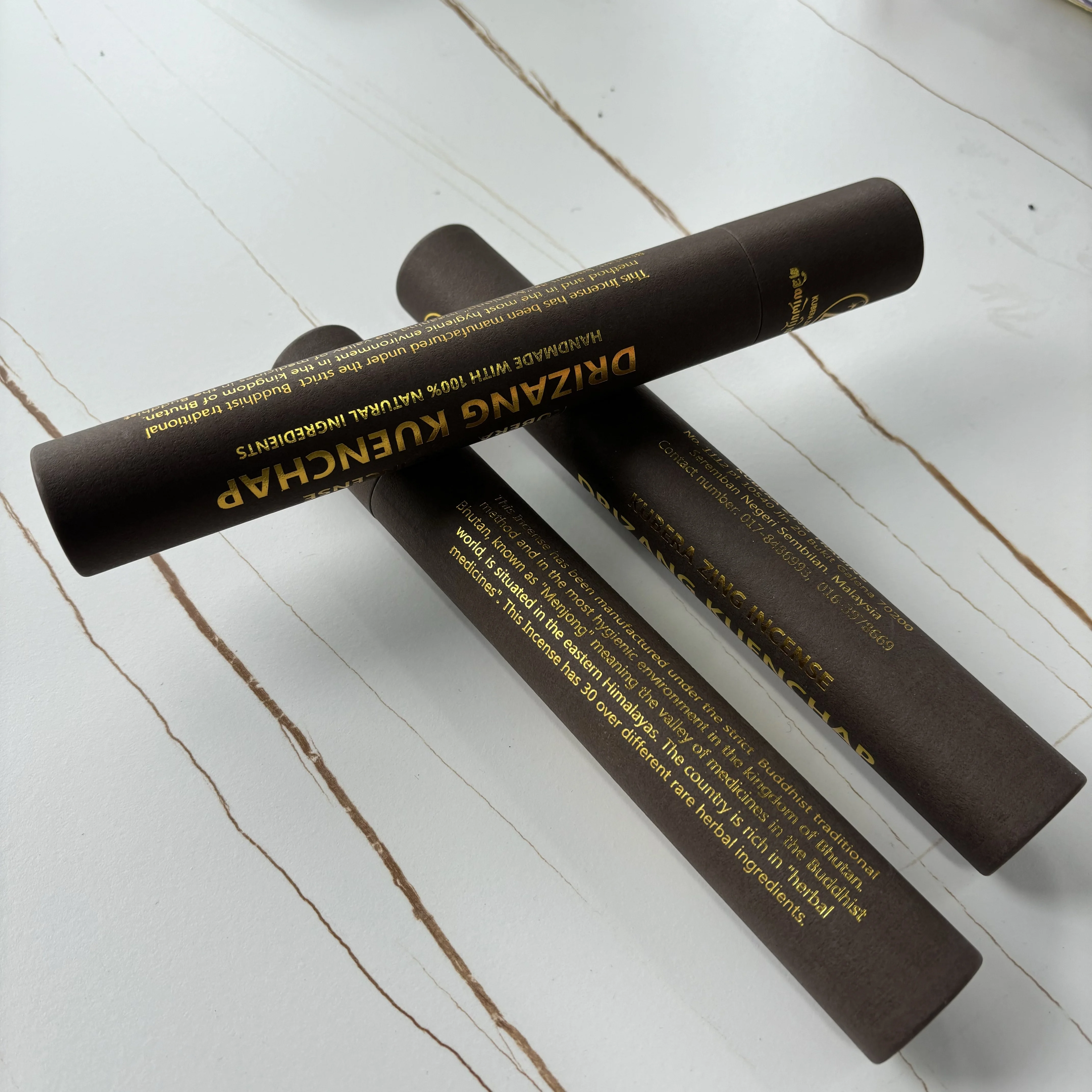 biodegradable paper tube incense stick packaging box