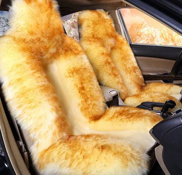 Шерстяная подушка для автомобильного сиденья зимний плюшевый чехол универсальная один предмет сохраняет