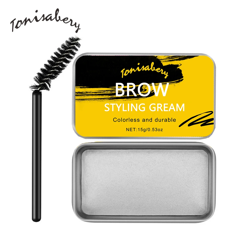 
3D Feathery Brows Makeup Gel Waterproof Soap Brows Long Lasting Eyebrow Setting Cream Pomade Cosmetic 