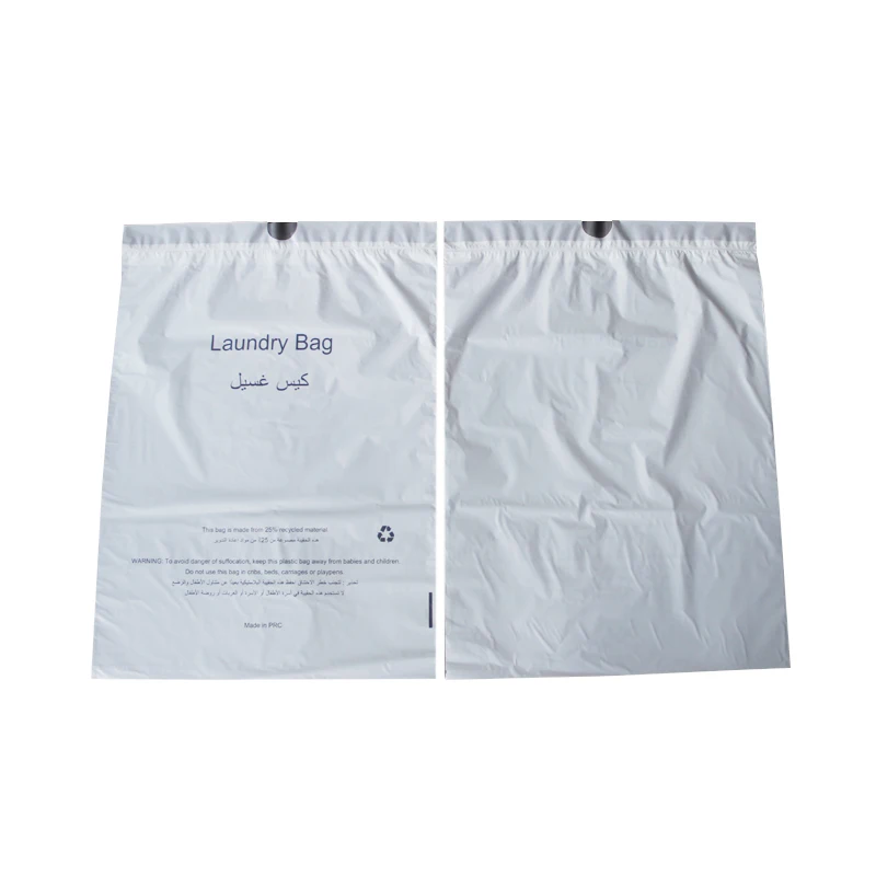 Wholesale Custom Travel Disposable Plastic Washing Bag Eco Friendly HDPE Laundry