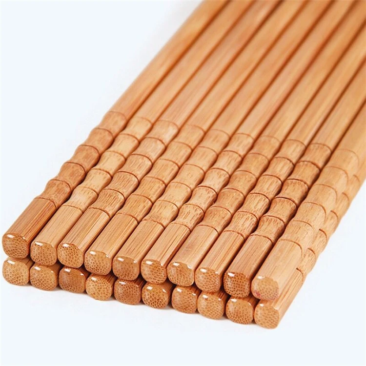 Factory direct sales  lacquer bamboo long chopsticks family set of 10 pairs of household bamboo chopsticks tableware