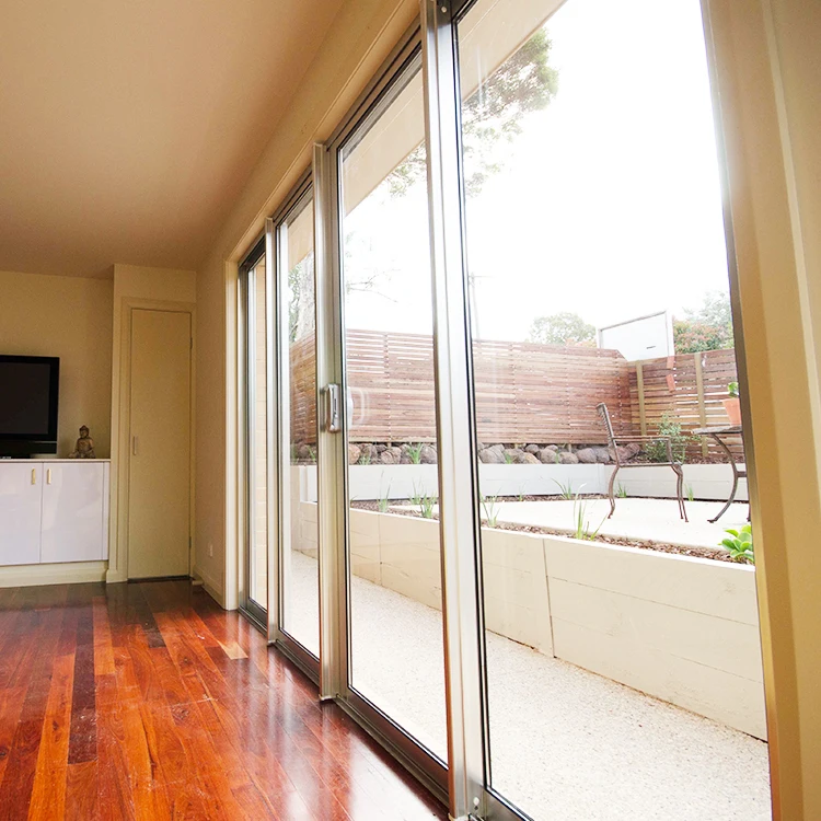 chinese exterior aluminium sliding patio French glass door price list pictures in ghana