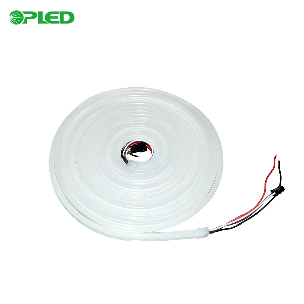 Популярный светодиод Ws2812B Rgb Ip67 12 В гибкий силиконовый светодиодный неоновый Rgbic веревка неоновая лента Светодиодная