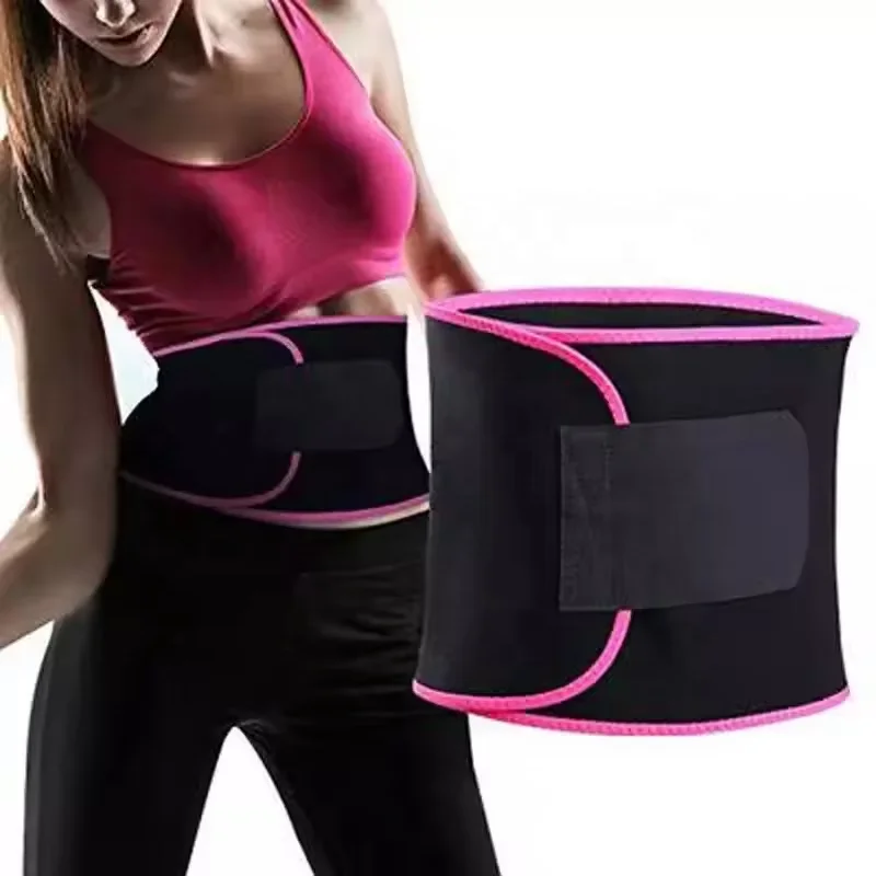Fitness Gym Belt for Women Men Sauna Tummy Slimming Corset Sweat Waist Trainer Adjustable Body Shaper Reducing Shaping Girdles