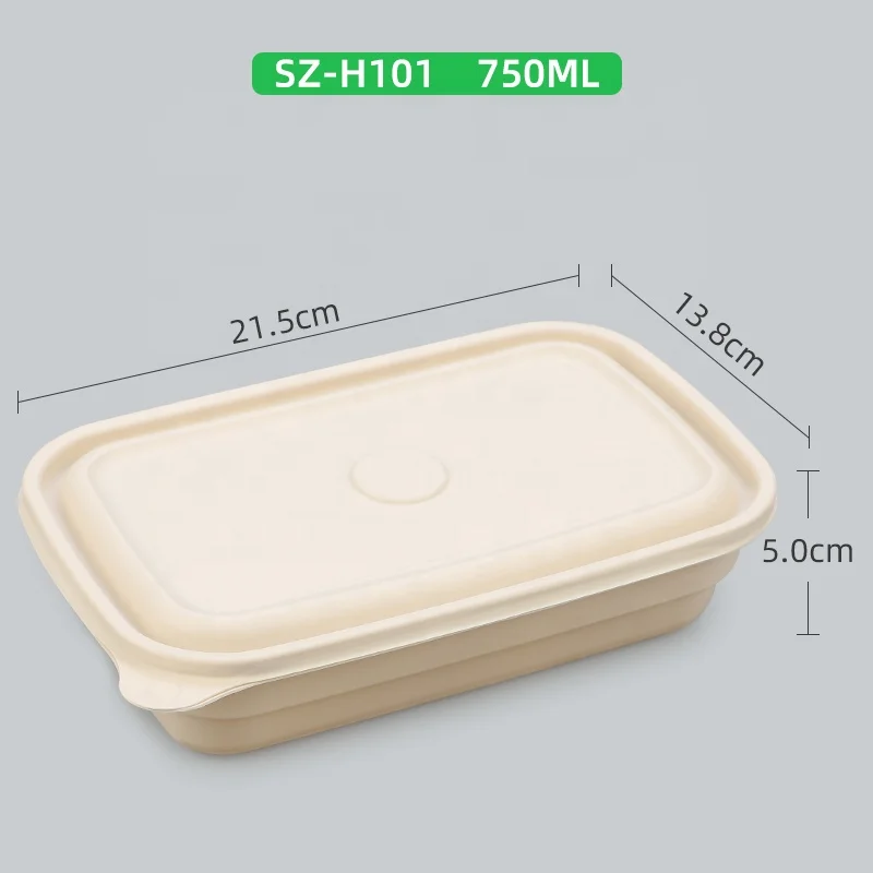 Take away fast food box lunch bowls biodegradable food packaging container corn starch lunch box