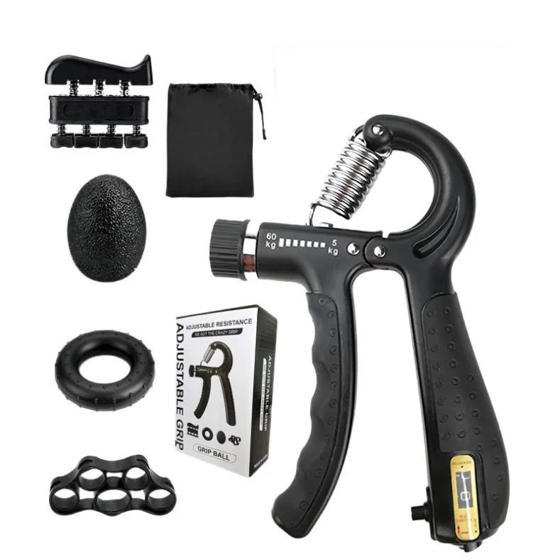 Forearm Exerciser Grip Strength Trainer for Muscle Building 5 PCS ring hand grip gripper set with counter