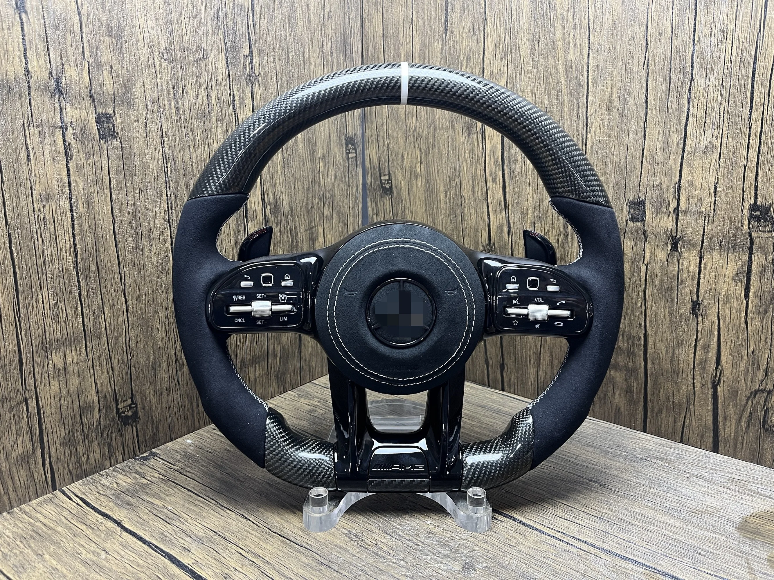 DLS Sport Leather Classic 809 Steering Wheel for Mercedess-Benzs W211 W204 W222 W205 GLE GLK GLS S500 A45 AMG GT