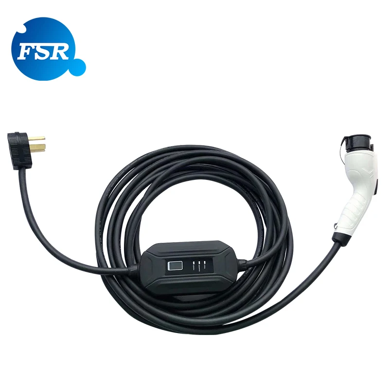  Прочный заводской level2 SAE J1772 тип 1 16 А однофазный 25 футов Nema 10-30 Американский Стандартный Портативный Зарядный Кабель AC