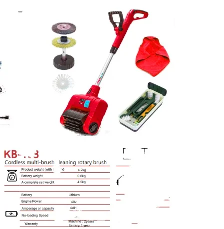 40V 800W Cleaning Brush Set Multi-purpose Electric Cleaning Brush Handheld Spin Scrubber Power Brush For garden