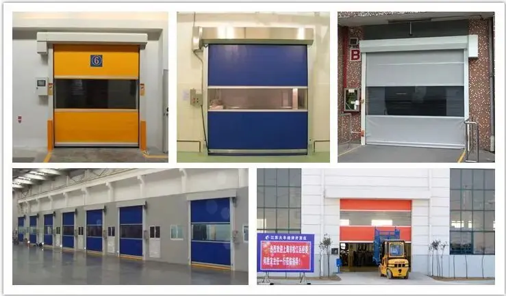 Automatic Inductive PVC Fast Rolling Shutter Doors from HongFa