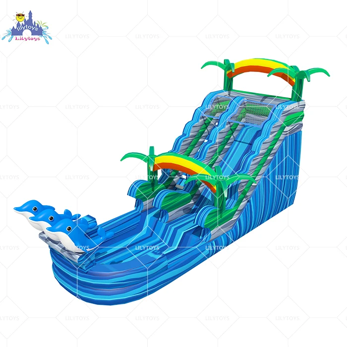 Slide inflatable palm tree inflatable water slide commercial inflatable water slide for kids and adults
