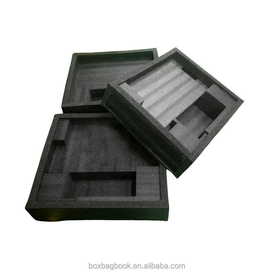 Shenzhen Packaging Box Supplier Die Cut Sponge Pearl Cotton EPE Foam Tray Polyethylene Large Rigid Gift Box with EPE Foam Tray