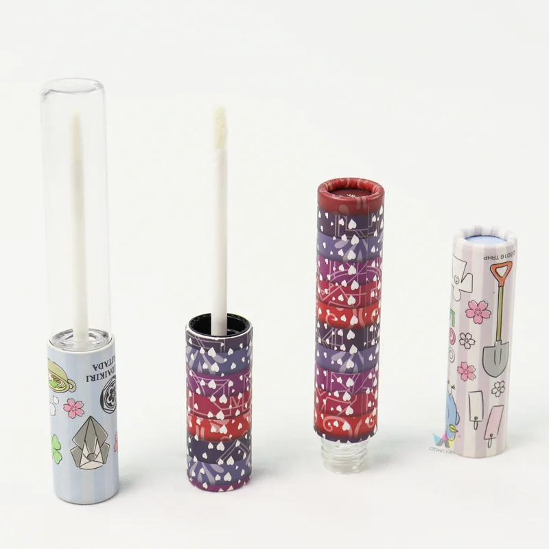 paper lip balm custom packaging tubes for powder pre roll with ribbon parchment posters thermocouple kraft tube