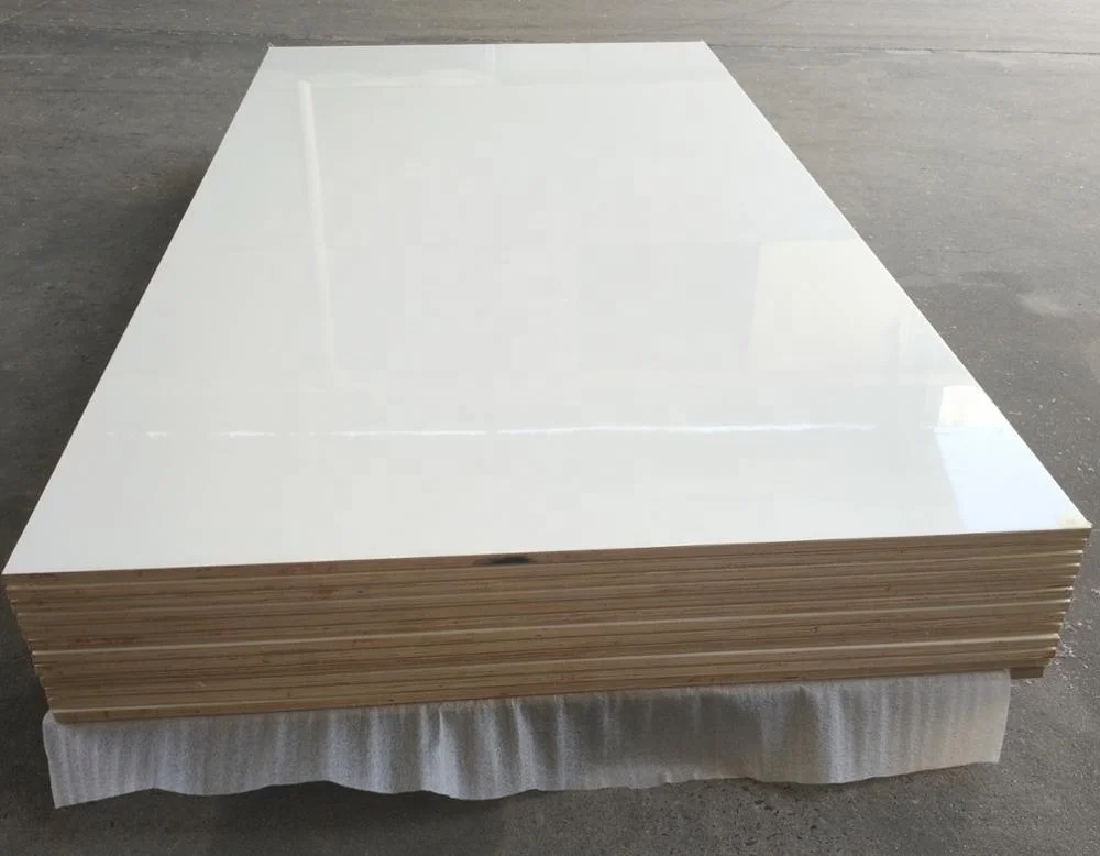 high gloss white 19mm Acrylic plywood sheets for modular kitchen cabinet door