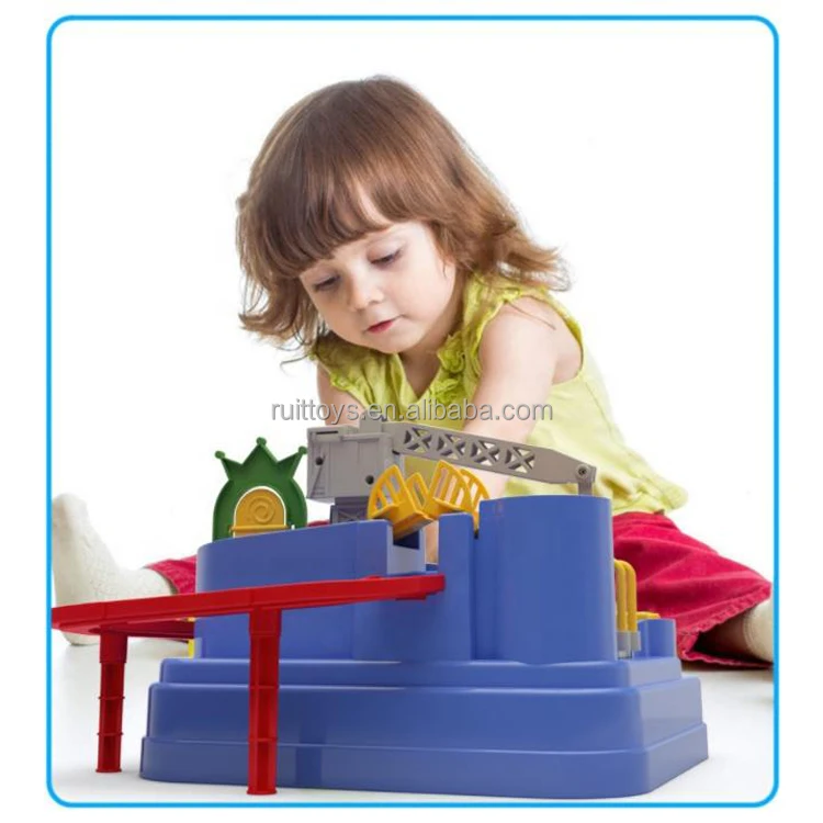 New Kids Adventure Game Rescue City Toy Friction Racing Slot Car Track