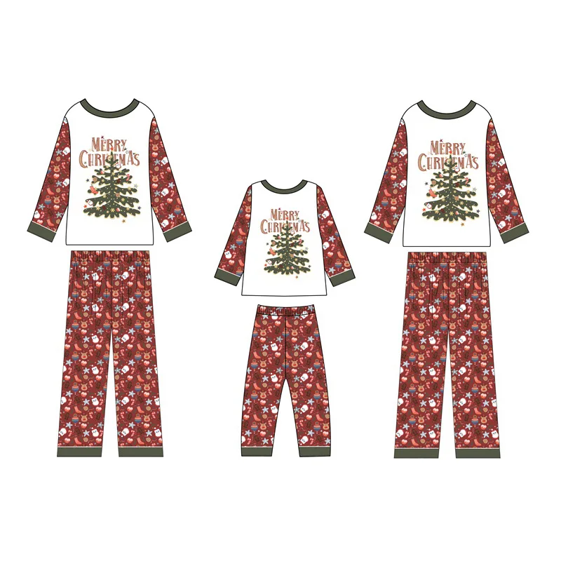 New design Christmas family matching pajamas Xmas pyjamas