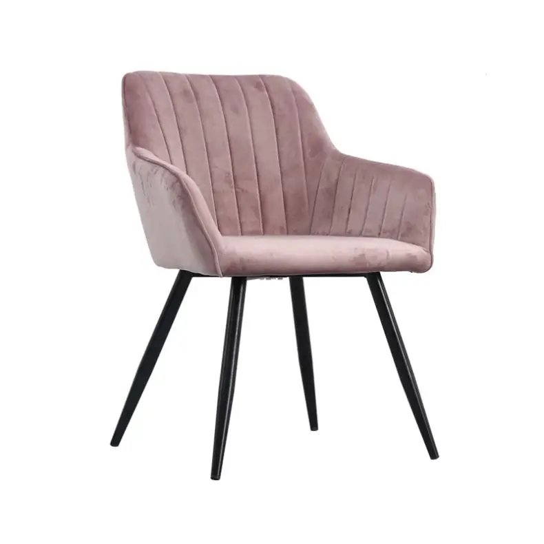 Wholesale Dining Chair free samples metal legs black gold Nordic velvet modern luxury dining chairs