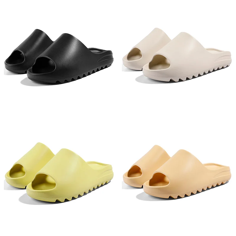 New Arrivals Men Luxury High Quality Rubber Slides Women Famous Brand Designer Summer Stylish Thick Sole Beach Bath Slippers