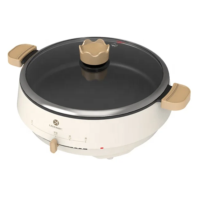 30CM High Quality Frying Pan Non Stick Electric Multifunction Deep Dish Pizza Pan Round Aluminium Fry Heating Electric Pizza Pan