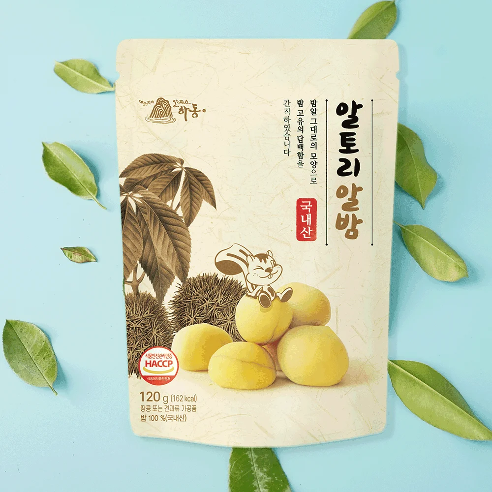 
Корейская каштановая закуска, закуска, каштановые орехи алдори (120 г) для всех возрастов 