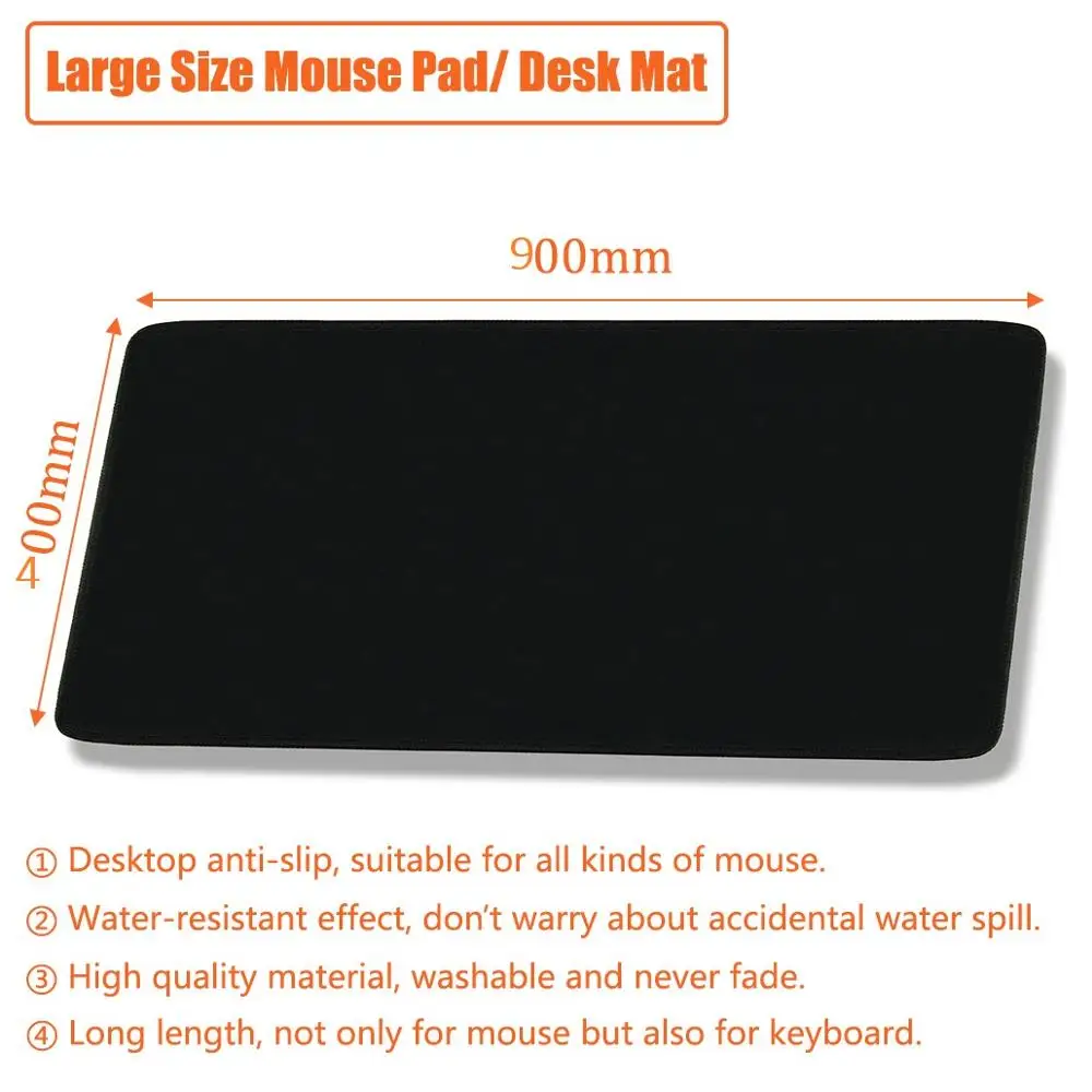 
Free Ship Big Large Size Gaming Mouse Pad 900x400x2mm for Macbook Laptop Computer Mat 