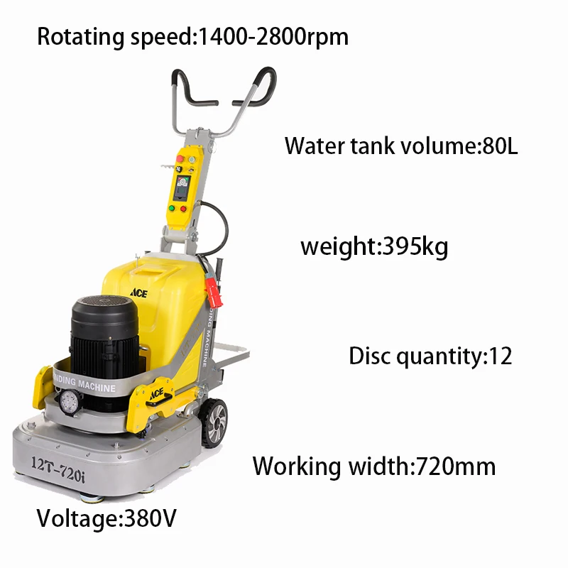 15kW Concrete Polishing Machine: 220V/380V Floor Grinder with Diamond Grinding for Epoxy Surfaces