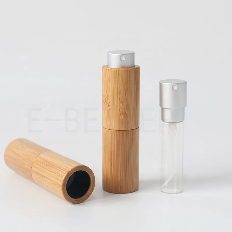 E-Better empty twist travel size 10ml white atomizer spray bottle with glass insert for Alcohol