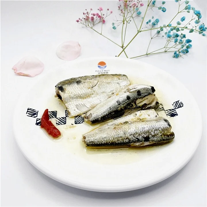 Canned fish canned sardine with Spicy vegetable oil private label