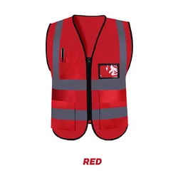 Custom Multi Pocket High Visibility Work Safety Reflective Vest